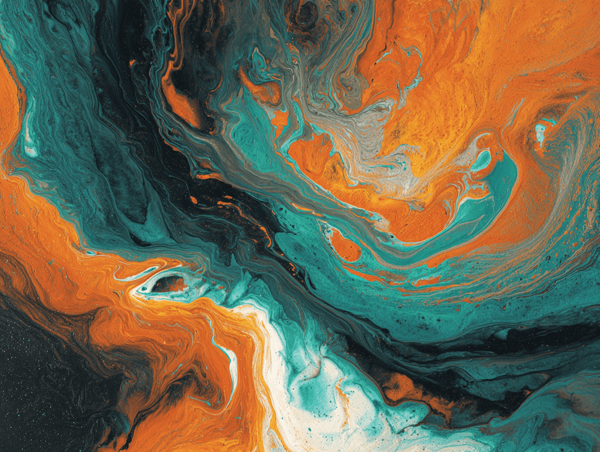 Abstract swirling colours
